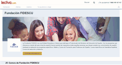 Desktop Screenshot of fundacion-fidescu.lectiva.com