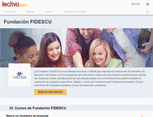 Tablet Screenshot of fundacion-fidescu.lectiva.com