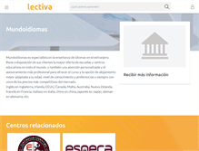 Tablet Screenshot of mundoidiomas.lectiva.com