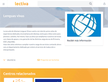 Tablet Screenshot of lenguas-vivas.lectiva.com