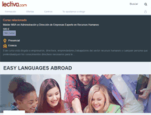 Tablet Screenshot of easy-languages-abroad.lectiva.com