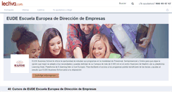 Desktop Screenshot of eude-escuela-europea-de-direccion-de-empresas.lectiva.com