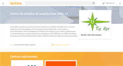 Desktop Screenshot of liceo-2000.lectiva.com