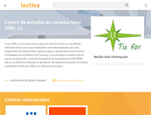 Tablet Screenshot of liceo-2000.lectiva.com