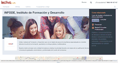 Desktop Screenshot of infode-instituto-de-formacion-y-desarrollo.lectiva.com