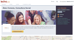 Desktop Screenshot of adeo-conexia-consultora-social.lectiva.com