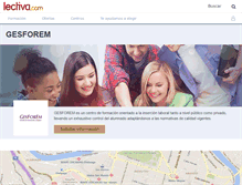 Tablet Screenshot of gesforem.lectiva.com