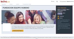 Desktop Screenshot of fundacion-equipo-humano.lectiva.com