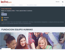 Tablet Screenshot of fundacion-equipo-humano.lectiva.com