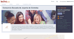 Desktop Screenshot of consorcio-escuela-de-joyeria-de-cordoba.lectiva.com