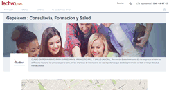 Desktop Screenshot of gepsicomconsultoriaformacion-y-salud.lectiva.com