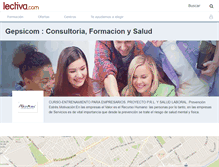 Tablet Screenshot of gepsicomconsultoriaformacion-y-salud.lectiva.com