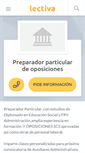 Mobile Screenshot of preparador-particular-de-oposiciones.lectiva.com