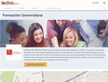 Tablet Screenshot of formacion-universitaria.lectiva.com