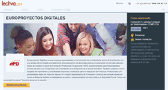 Desktop Screenshot of europroyectos-digitales.lectiva.com