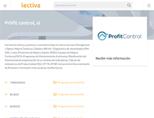 Tablet Screenshot of profit-control-sl.lectiva.com