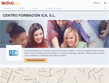 Tablet Screenshot of centro-formacion-ica-sl.lectiva.com