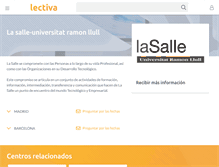 Tablet Screenshot of la-salle.lectiva.com